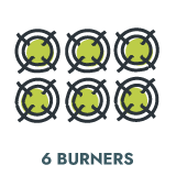 6 Burners