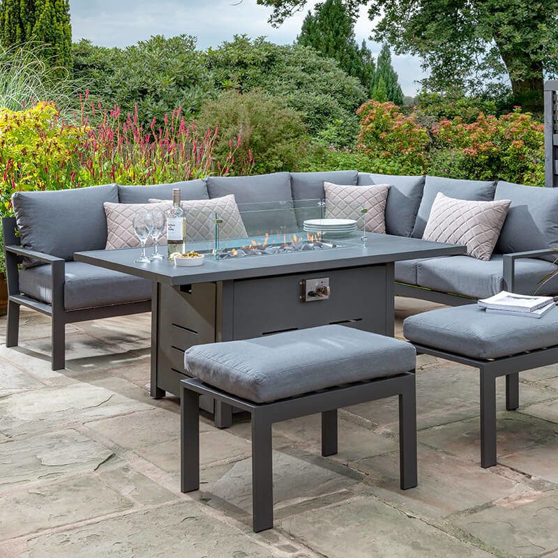 Garden Furniture With Gas Fire Pit Table