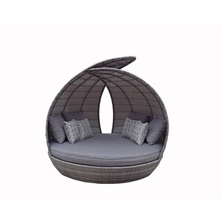Flat Weave Celine Daybed - Mixed Grey