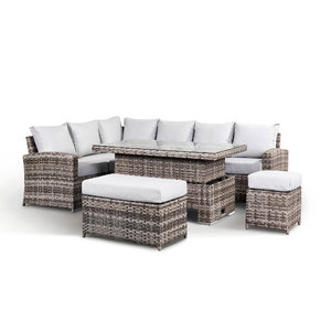 Sloane High Back Corner Sofa Set/