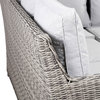 Imola High Back Corner Sofa Set With Rising Table & Three Stools - Grey/
