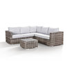 Colette Compact Corner Sofa With Coffee Table - Grey/