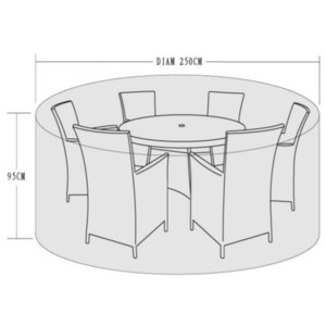250cm Diameter Cover for 4-6 Seater Dining Sets/