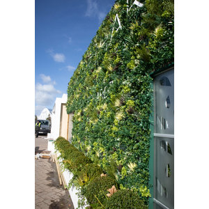 100x100cm Fire Retardant & UV Resistant Mixed Foliage Artificial Green Wall Panel/