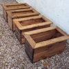 4pc Small Wooden Garden Trough Set/