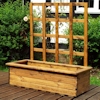 2pc Large Kensington (Trellis) Wooden Garden Trough Set/