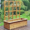 2pc Large Kensington (Trellis) Wooden Garden Trough Set/