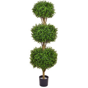 120cm Artificial Topiary New Buxus Triple Ball