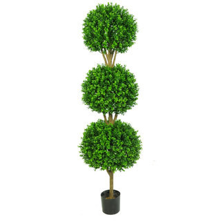 Artificial Topiary New Buxus Triple Ball 150cm