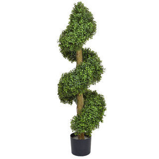 Artificial Topiary Buxus Spiral 120cm (UV)