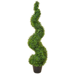 120cm Artificial Topiary N-Boxwood Spiral