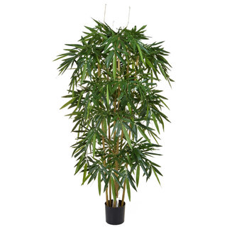 Artificial Bamboo 120cm with Natural Tree Trunk (Fire Retardant)