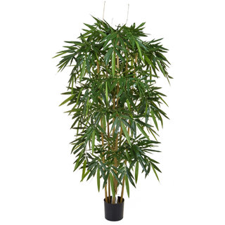 Artificial Bamboo 150cm with Natural Tree Trunk (Fire Retardant)
