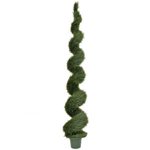300cm UV-Resistant Artificial Topiary Cedar Spiral
