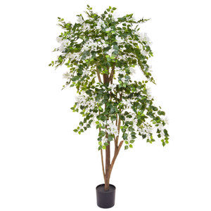 180cm Artificial Flowering White Boug/