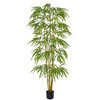 Artificial Bamboo 180cm with Natural Tree Trunk (Fire Retardant)/