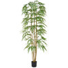 Artificial Bamboo 210cm with Natural Tree Trunk (Fire Retardant)/