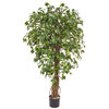 Artificial Ficus Liana Green 150cm with Natural Tree Trunk/