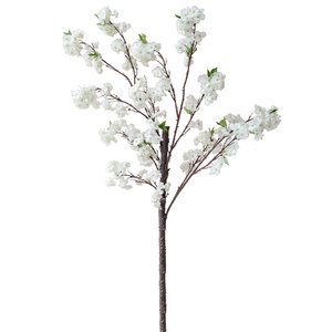 250cm Artificial White Foliage Blossom
