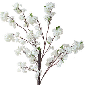 250cm Artificial White Foliage Blossom/