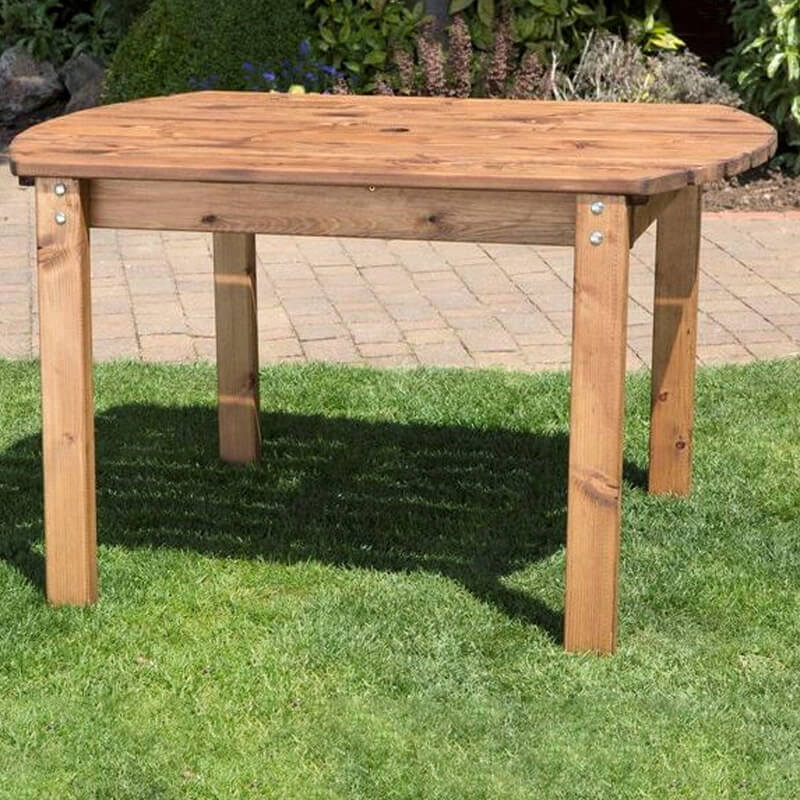 Small Rectangular Wooden Garden Table (4 Seater)/