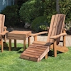 Aidendack Style Wooden Sun Lounger Set/