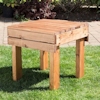 Compact Outdoor Wooden Drinks Table/
