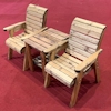 Deluxe Companion Wooden Garden Chair Set/