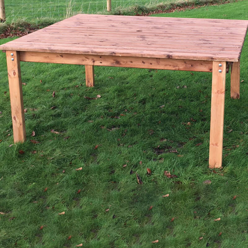 Medium Square Wooden Garden Table (4 Seater)/