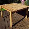 Large Square Wooden Garden Table (8 Seater)/