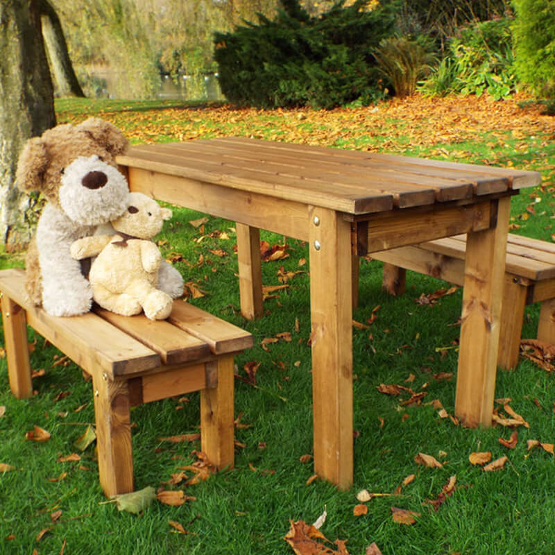 Kids Wooden Garden Table Set/