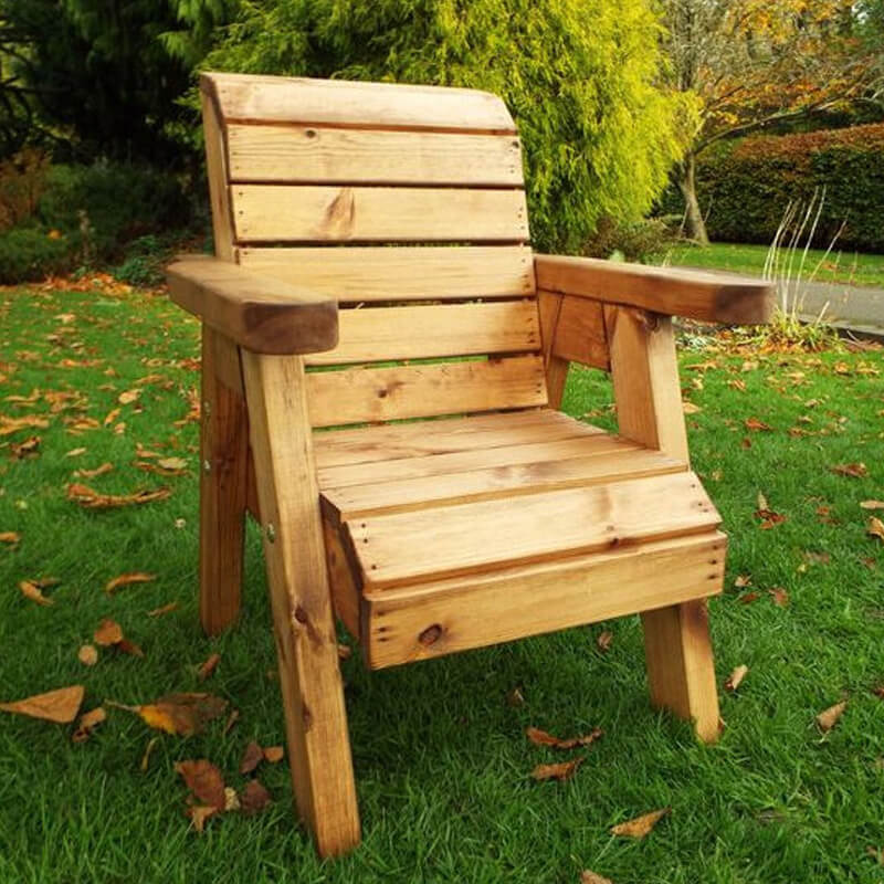 Kids Wooden Garden Chair/