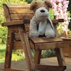 Little Fellas Kids Wooden Garden Rocking Chair/