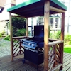 Dorchester Wooden BBQ Shelter - Green/