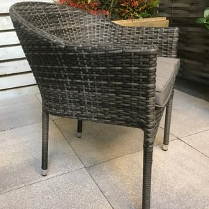 Flat Weave Stacking Chair/