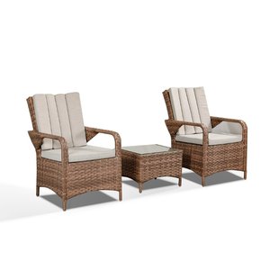 Zoe Bistro Set - Brown/