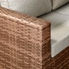 Colette Compact Corner Sofa With Coffee Table - Brown/