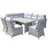 Amy Corner Dining Sofa With 3 Armless Chairs/