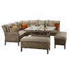 Diana Corner Dining Sofa With 2 Large Ottomans/