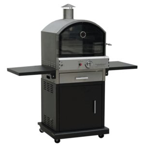 Verona Black & Stainless Garden Gas Pizza Oven/