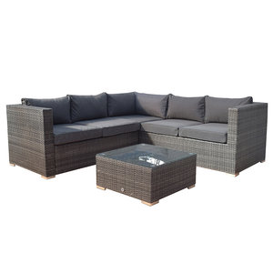 Flat Weave Georgia Compact Corner Sofa Set/