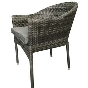 Flat Weave Stacking Chair/