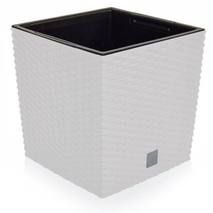 V-Pot Rato Low Square White Pot 26x26x26cm