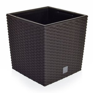 V-Pot Rato Low Square Black Pot 26x26x26cm