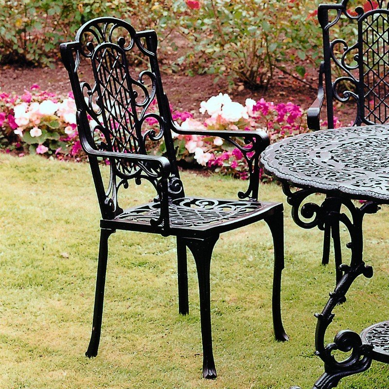 Victorian Carver Chair Black, Victorian Style Garden Furniture Uk