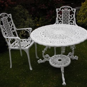 Victorian Carver Chair - White/