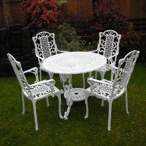 Victorian Carver Chair - White/