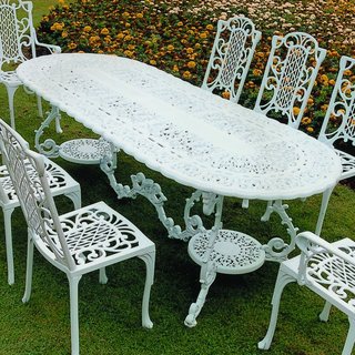 Victorian Maxi Grand Table - White
