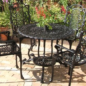 Victorian Round Table - Black/