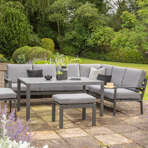 Titchwell Corner Set with Standard Table in Grey/